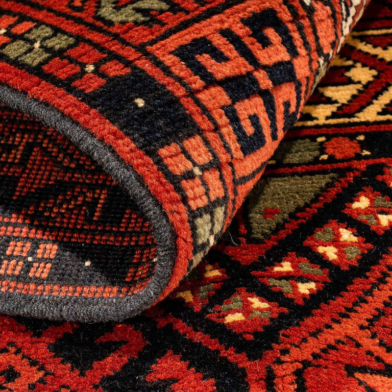 Afghansk matta - 174 x 118 cm - rost