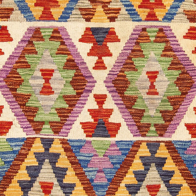 Runner Kelim Carpet - Splash - 305 x 81 cm - beige