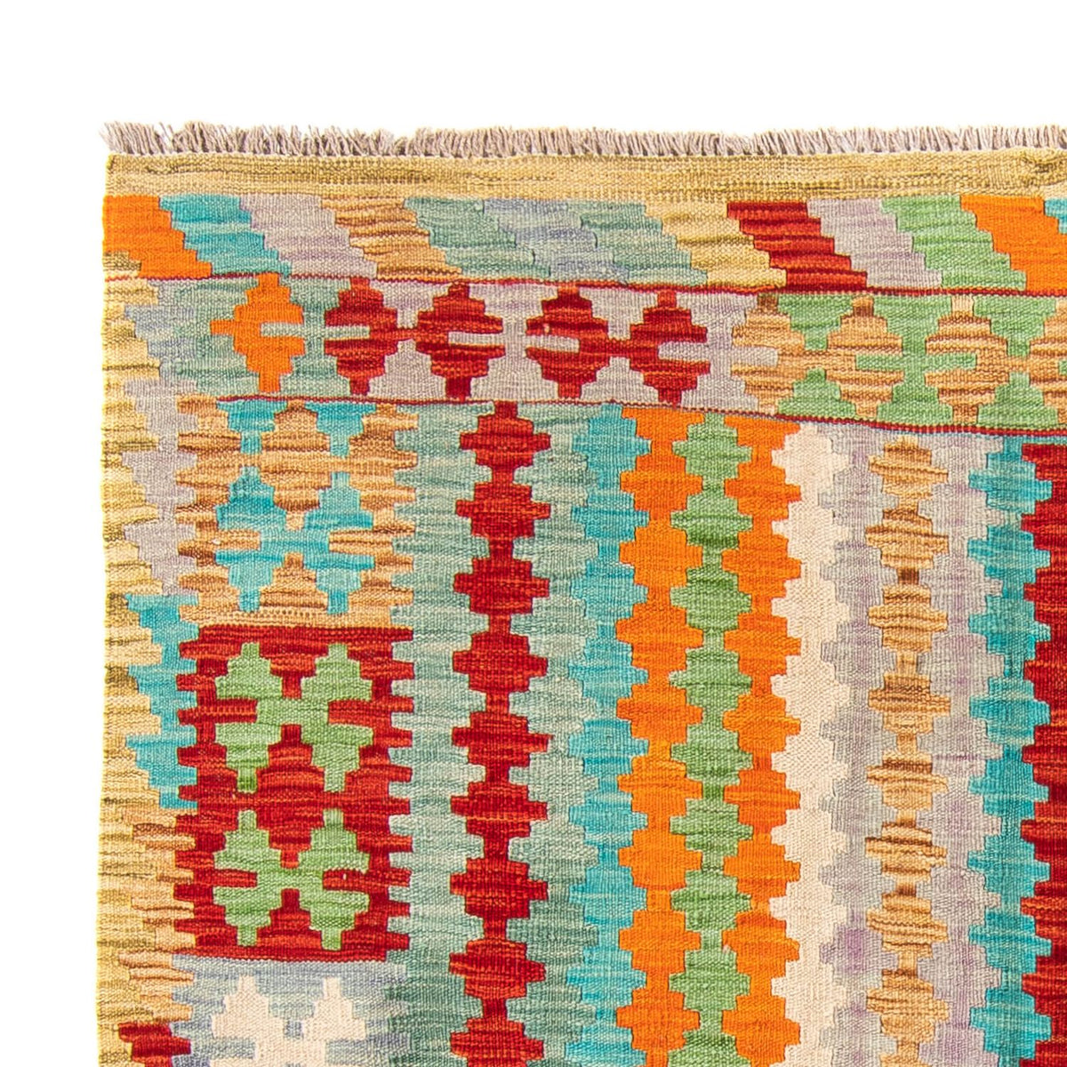 Kelim Carpet - Splash - 200 x 153 cm - flerfärgad