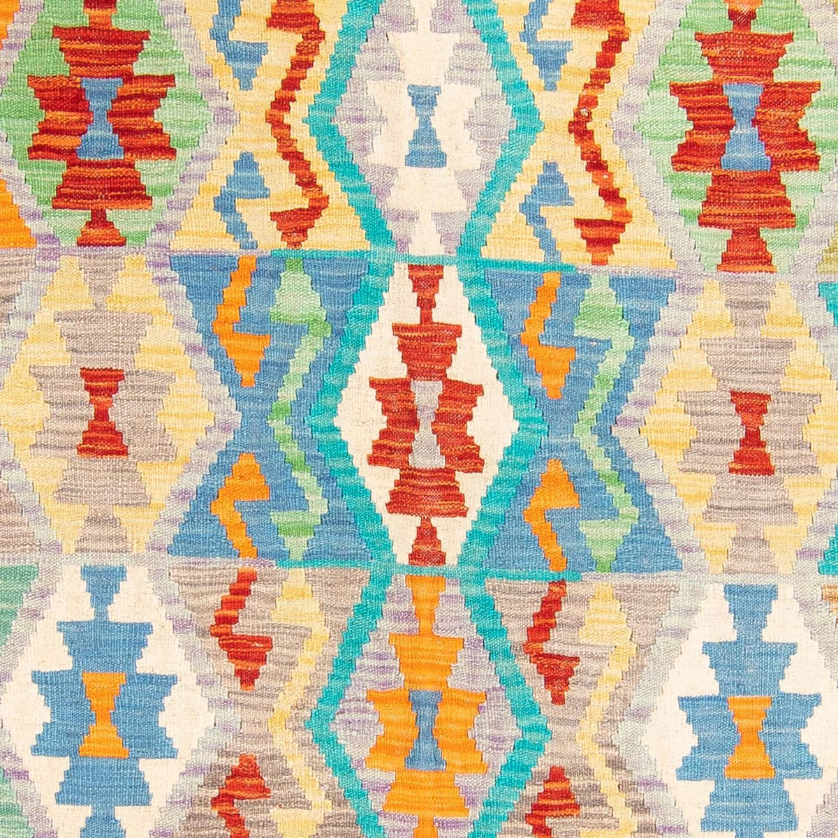 Kelim Carpet - Splash - 203 x 152 cm - flerfärgad