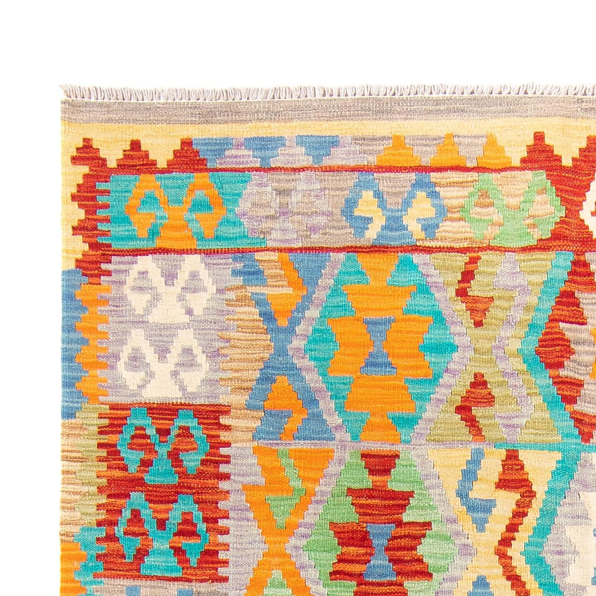 Kelim Carpet - Splash - 203 x 152 cm - flerfärgad