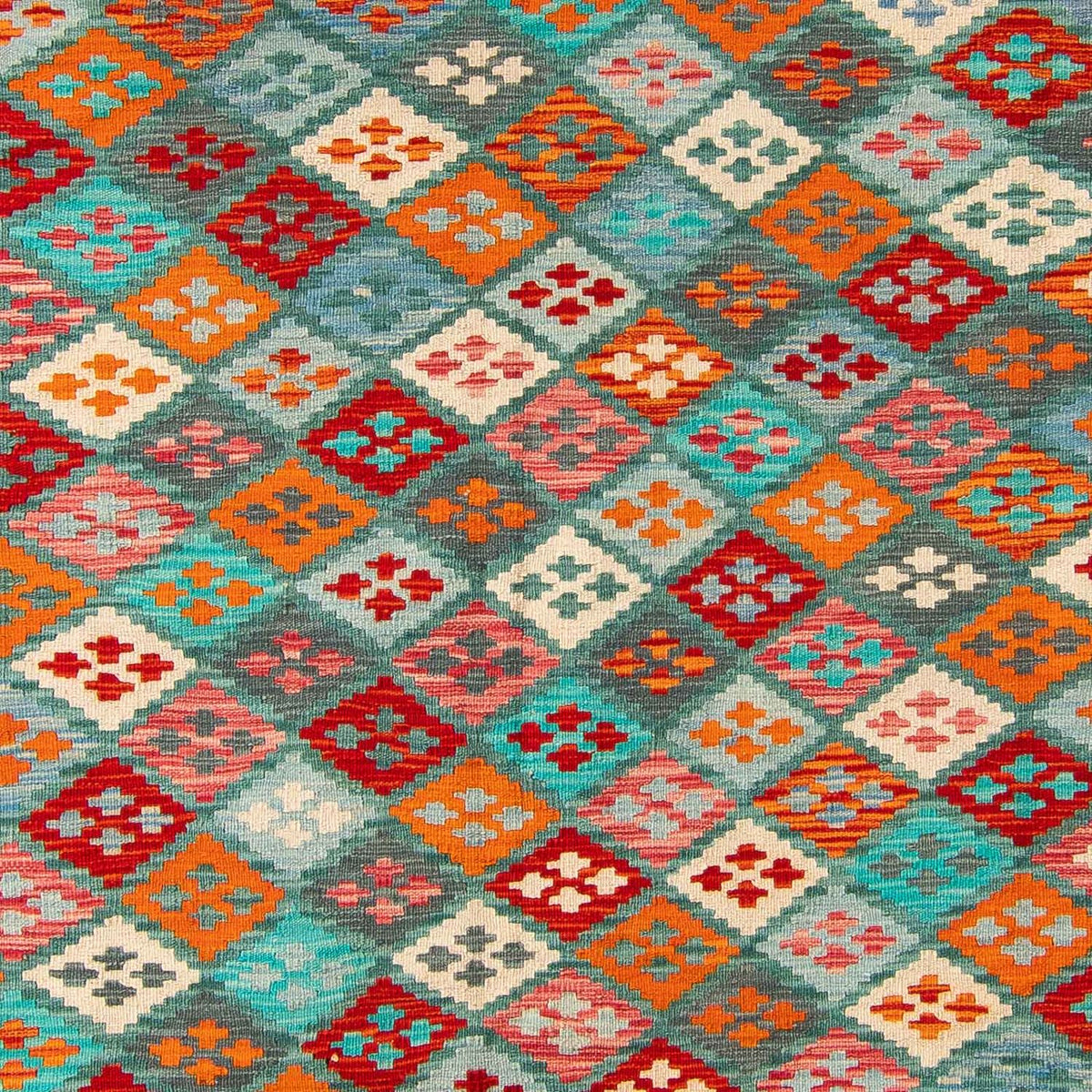 Kelim Carpet - Splash - 305 x 202 cm - flerfärgad