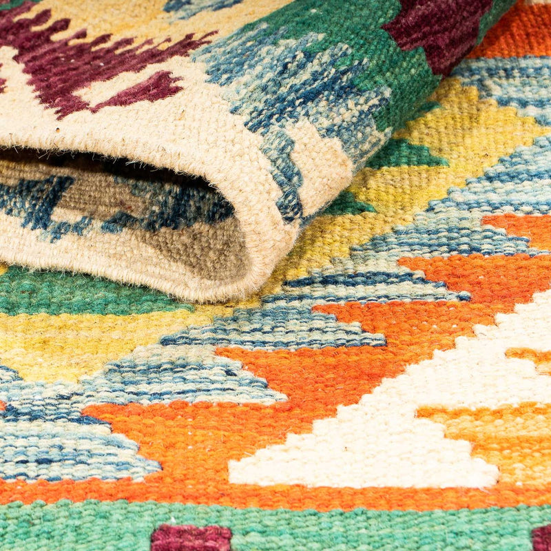 Kelim Carpet - Splash - 124 x 77 cm - beige