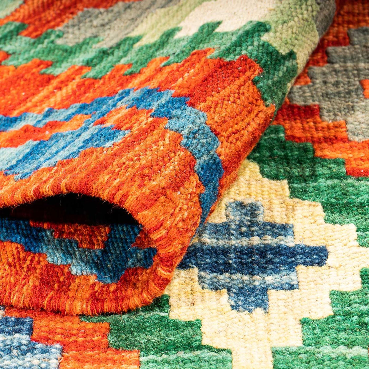 Kelim Carpet - Splash - 150 x 102 cm - flerfärgad