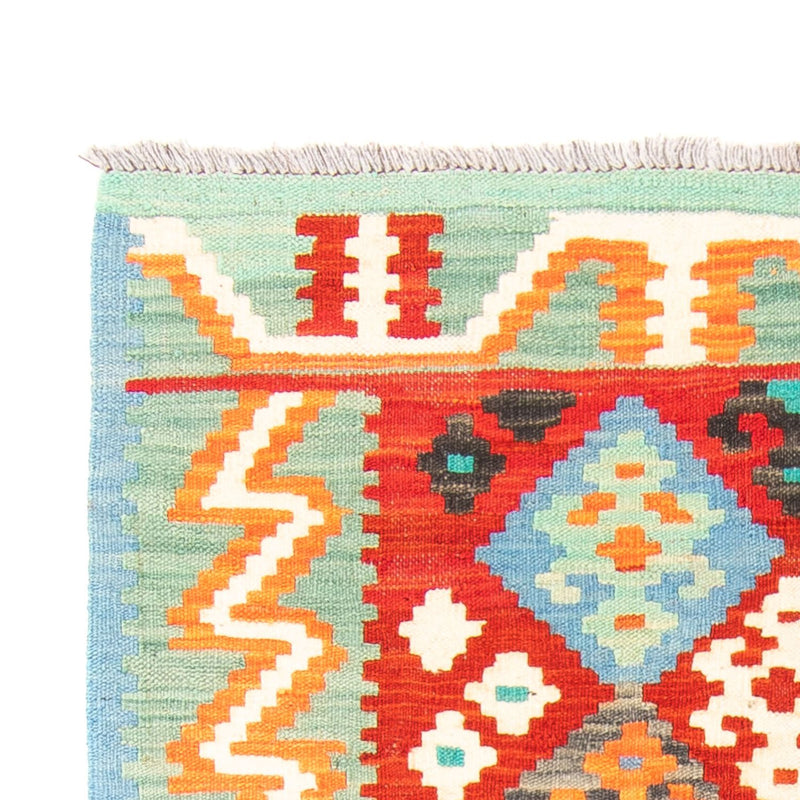 Kelim Carpet - Splash - 154 x 99 cm - mörkröd