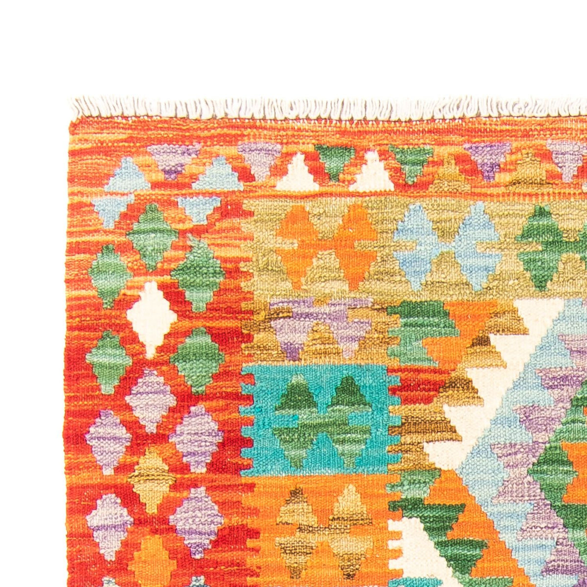 Kelim Carpet - Splash - 154 x 102 cm - rost