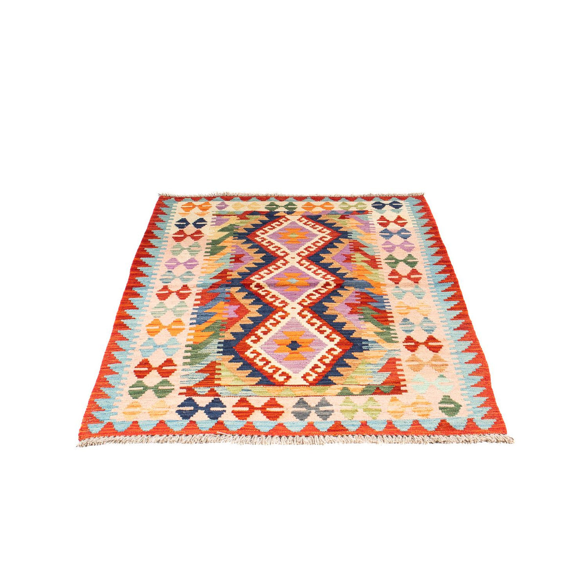 Kelim Carpet - Splash - 157 x 101 cm - rost