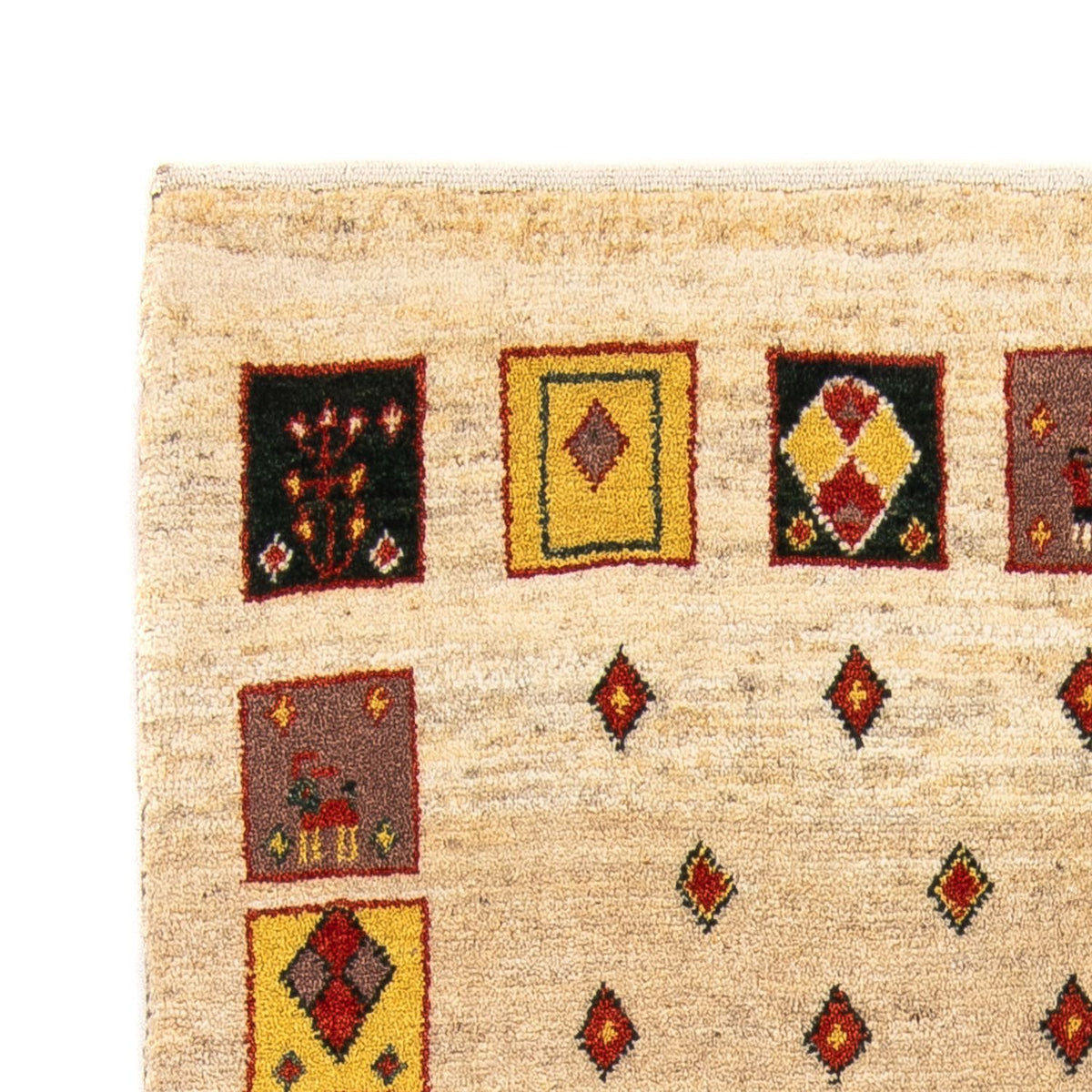 Gabbeh-matta - Loribaft Persian - 150 x 106 cm - beige