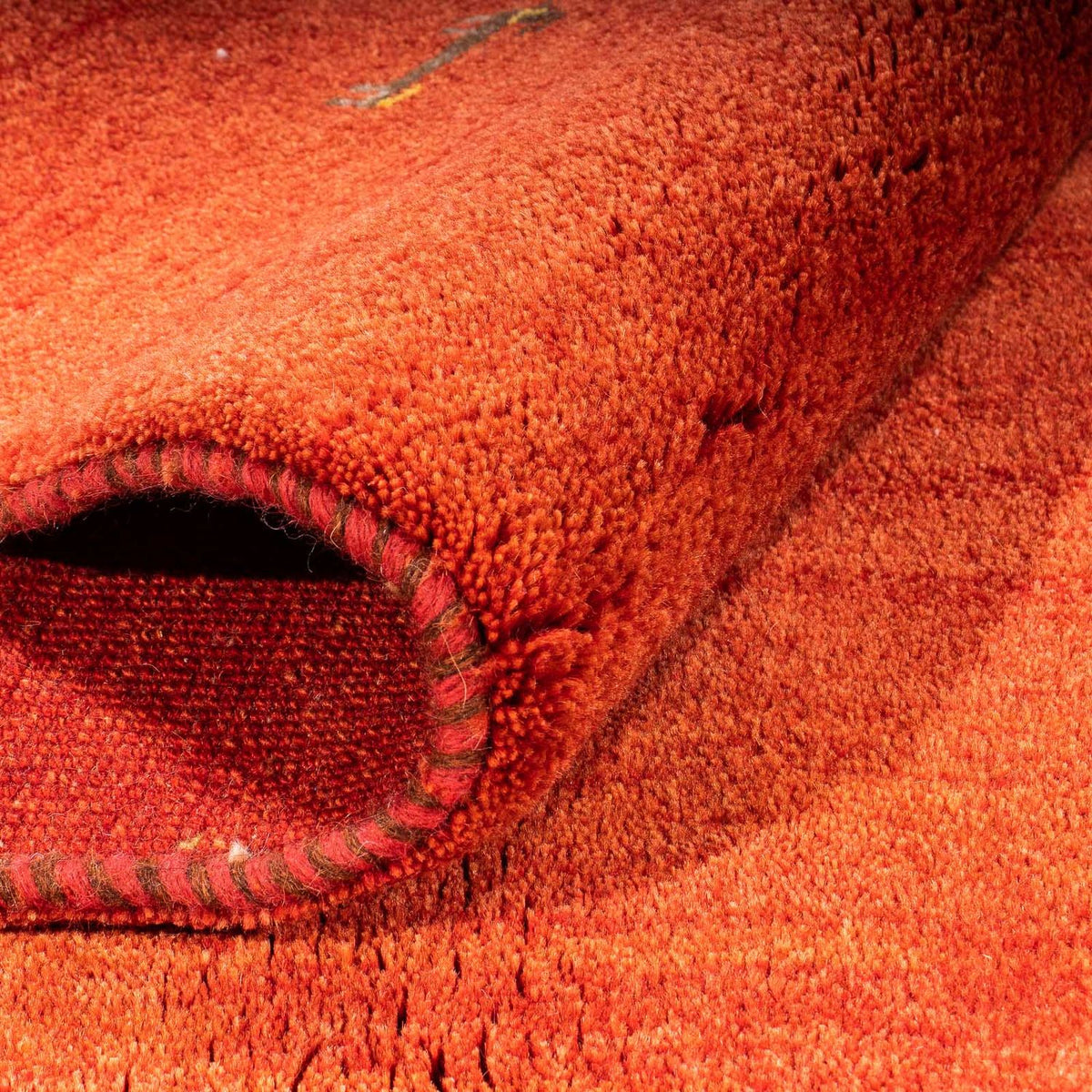 Gabbeh-matta - Loribaft Persian - 182 x 130 cm - mörkröd