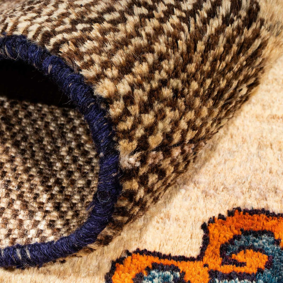 Gabbeh-matta - persisk - 192 x 128 cm - beige