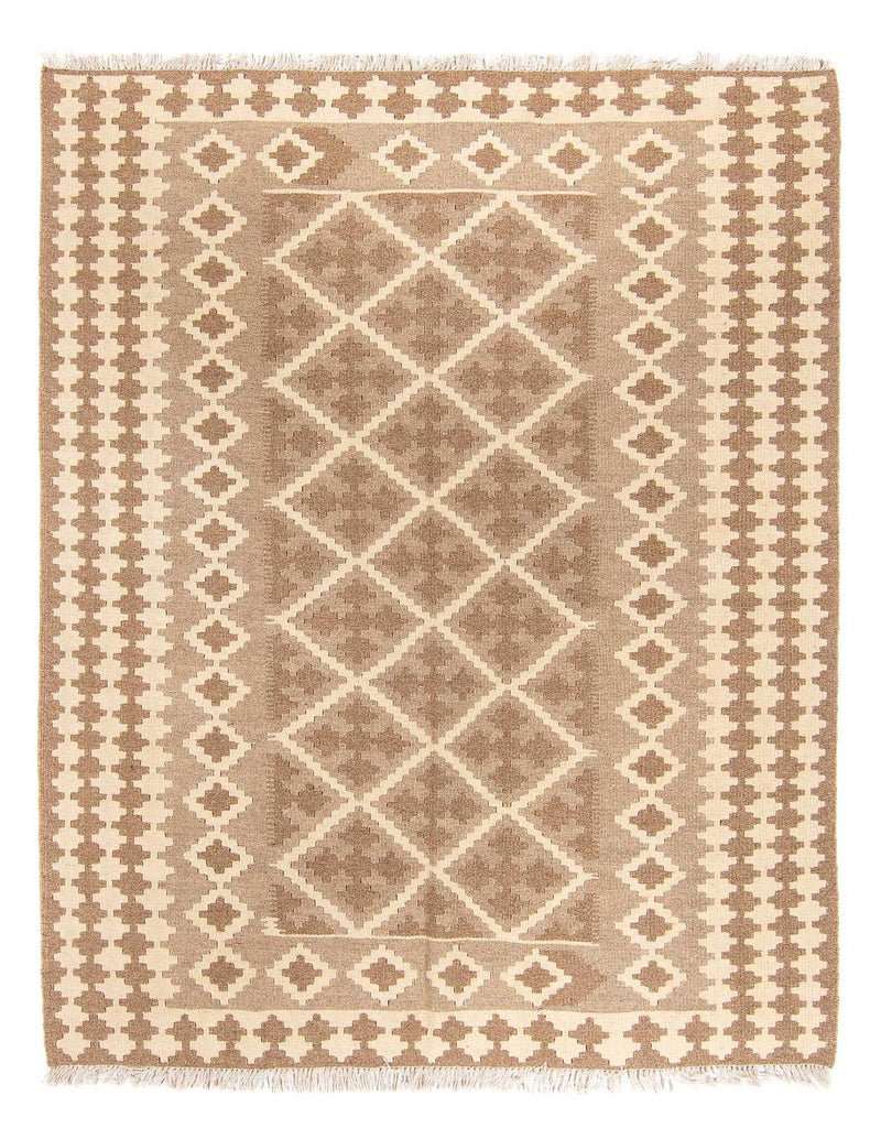 Kelim Carpet - orientalisk matta - 218 x 163 cm - ljusbrun