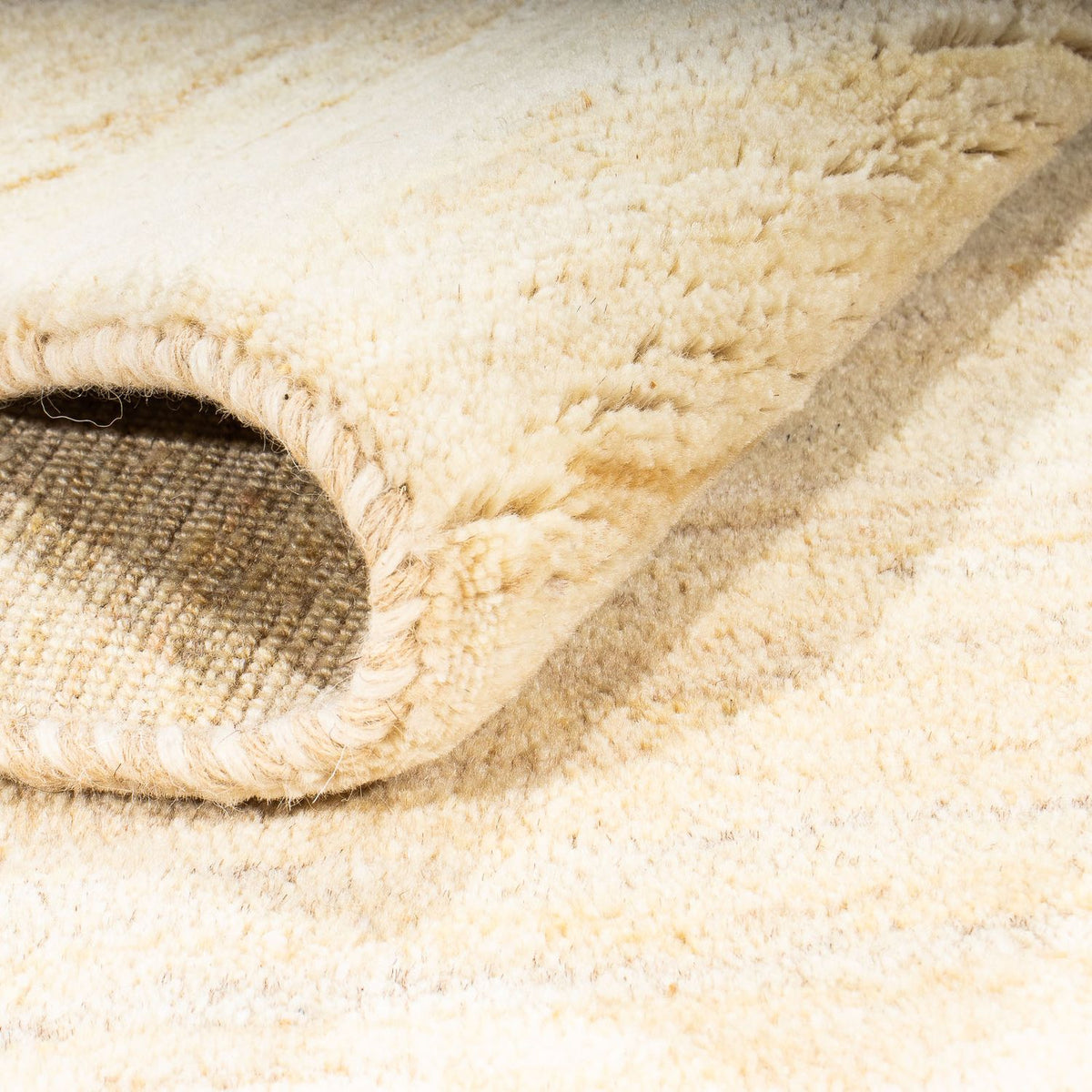 Gabbeh-matta - persisk - 165 x 87 cm - ljusbeige