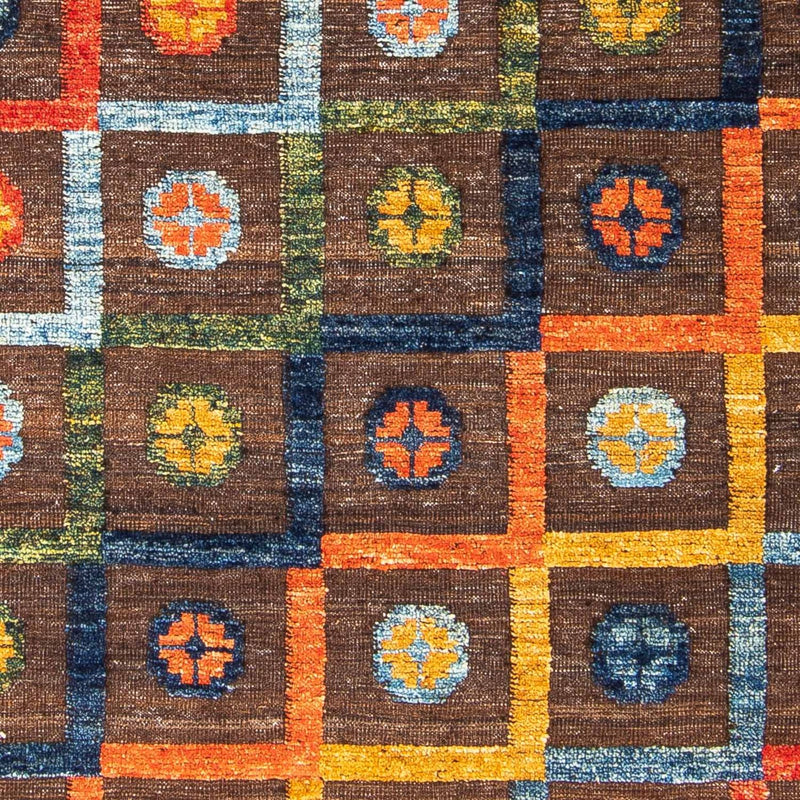 Kelim Carpet - Splash - 191 x 128 cm - brun