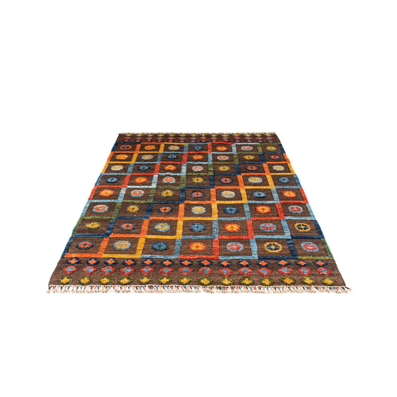 Kelim Carpet - Splash - 191 x 128 cm - brun