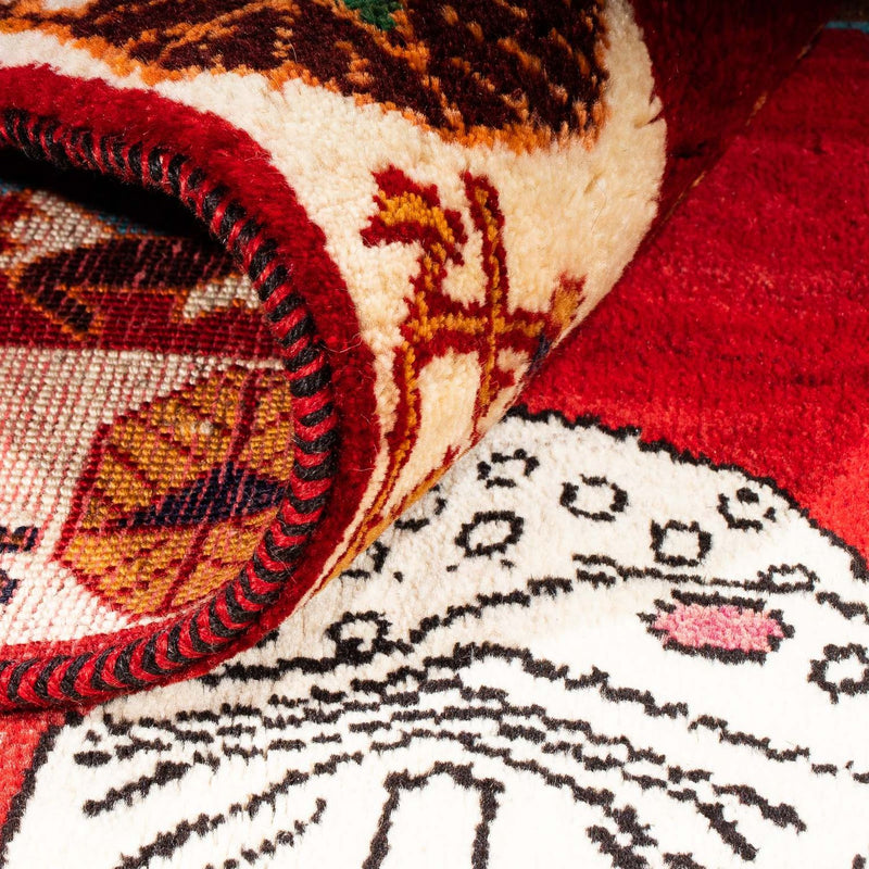 Persisk matta - Nomadic - 204 x 135 cm - mörkröd