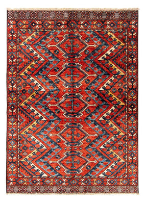 Afghansk matta - 182 x 118 cm - flerfärgad
