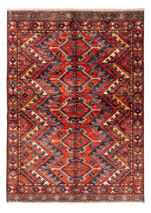 Afghansk matta - 182 x 118 cm - flerfärgad