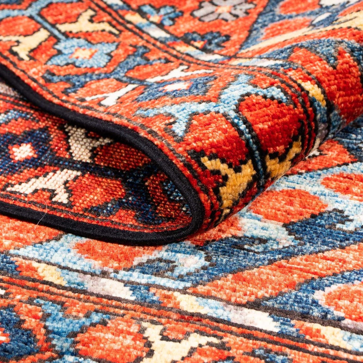 Afghansk matta - 182 x 118 cm - flerfärgad