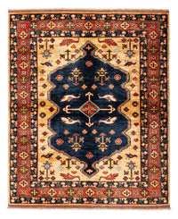 Afghansk matta - 200 x 152 cm - mörkblå