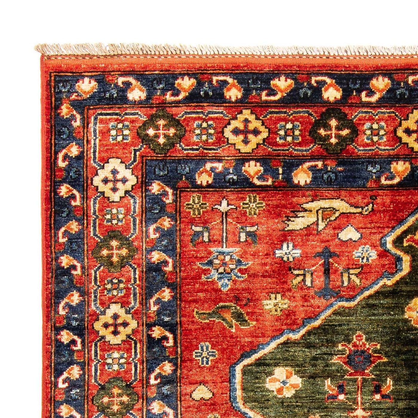 Afghansk matta - 195 x 150 cm - röd
