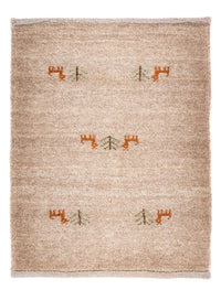 Gabbeh-matta - Loribaft Persian - 60 x 40 cm - ljus mocca