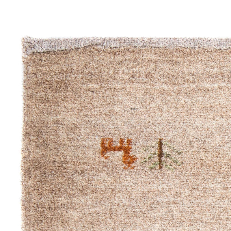 Gabbeh-matta - Loribaft Persian - 60 x 40 cm - ljus mocca