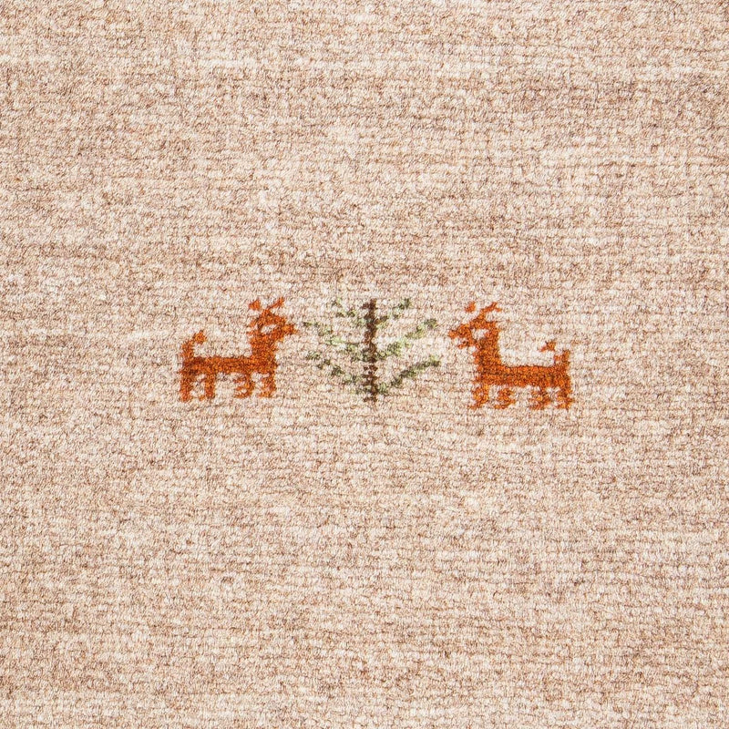 Gabbeh-matta - Loribaft Persian - 60 x 40 cm - ljus mocca