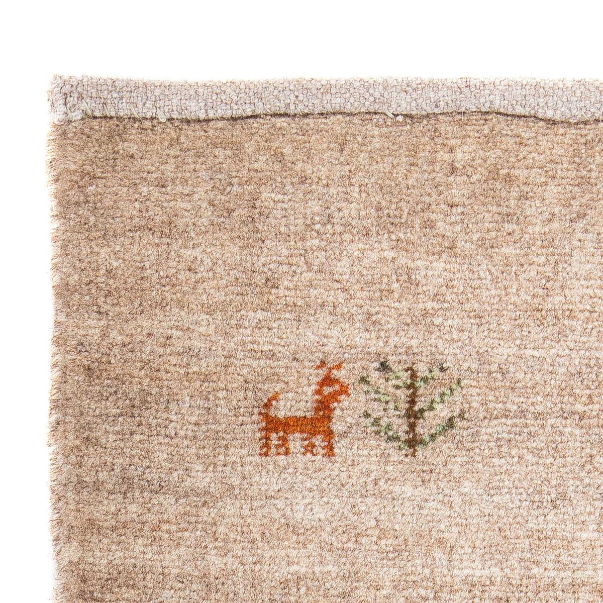 Gabbeh-matta - Loribaft Persian - 60 x 40 cm - ljus mocca