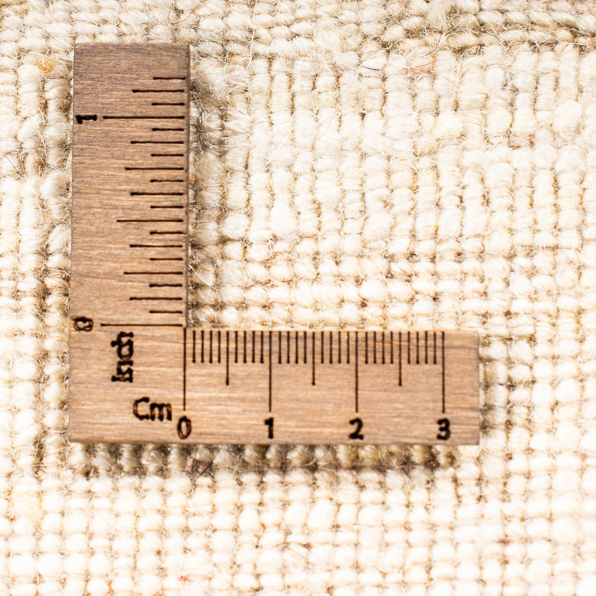 Gabbeh-matta - Loribaft Persian kvadrat  - 45 x 40 cm - beige