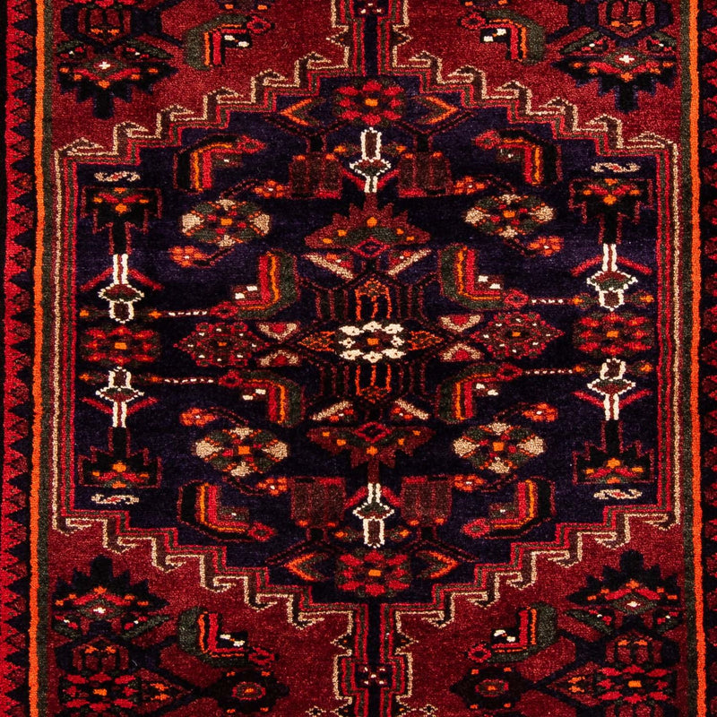 Persisk matta - Nomadic - 226 x 146 cm - mörkröd