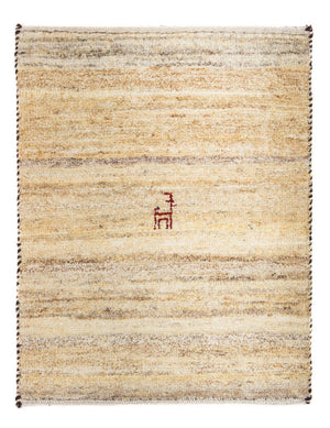 Gabbeh-matta - persisk - 60 x 40 cm - beige