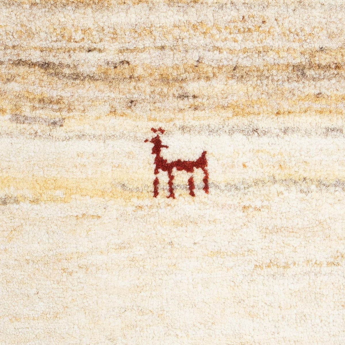 Gabbeh-matta - persisk - 60 x 40 cm - beige