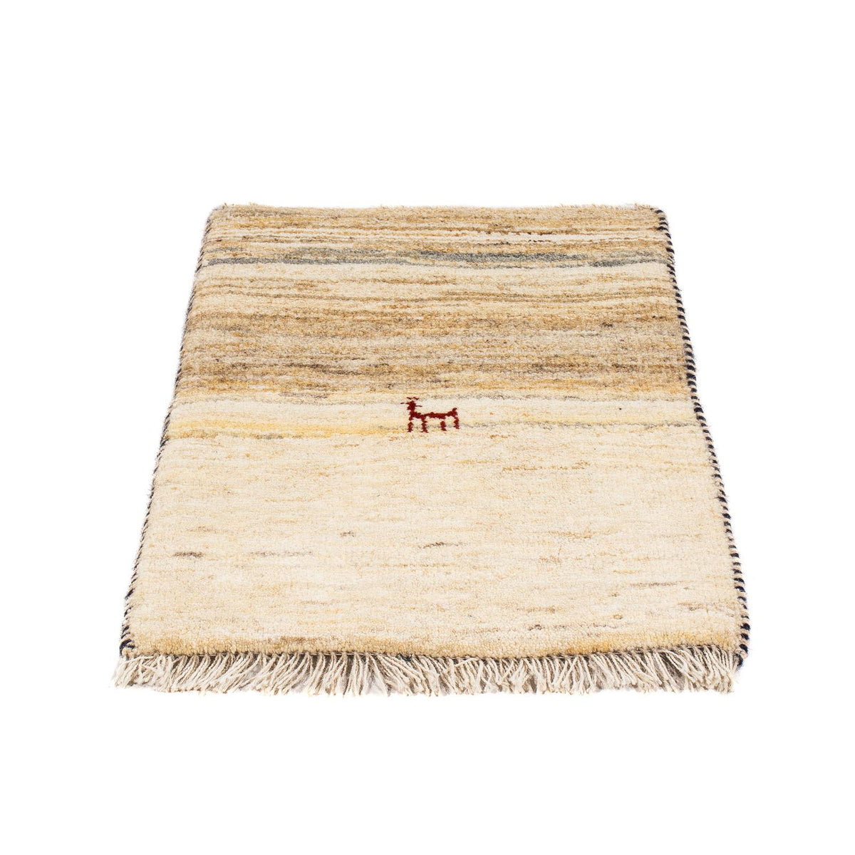 Gabbeh-matta - persisk - 60 x 40 cm - beige