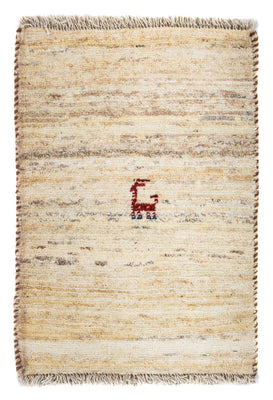 Gabbeh-matta - persisk - 60 x 40 cm - beige