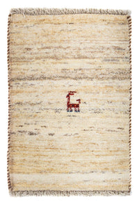 Gabbeh-matta - persisk - 60 x 40 cm - beige