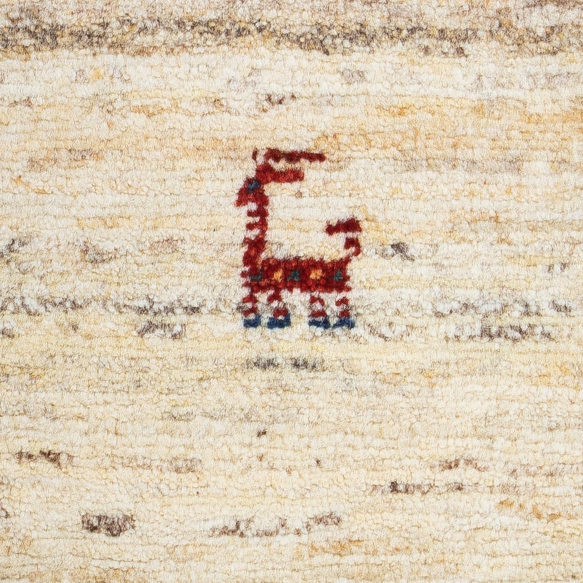 Gabbeh-matta - persisk - 60 x 40 cm - beige