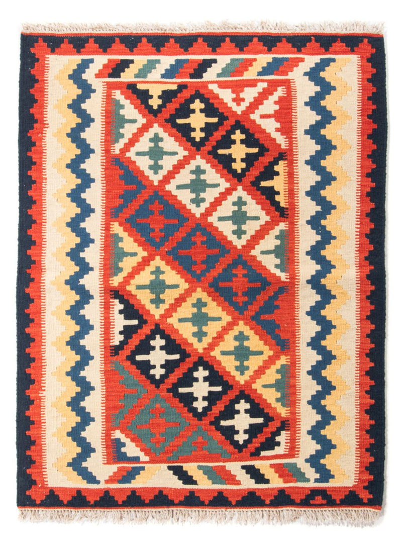 Kelim Carpet - orientalisk matta - 145 x 108 cm - flerfärgad