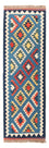 Runner Kelim Carpet - orientalisk matta - 204 x 62 cm - blå