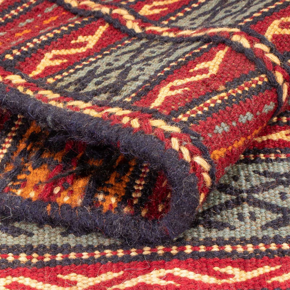 Kelim Carpet - orientalisk matta - 155 x 100 cm - flerfärgad