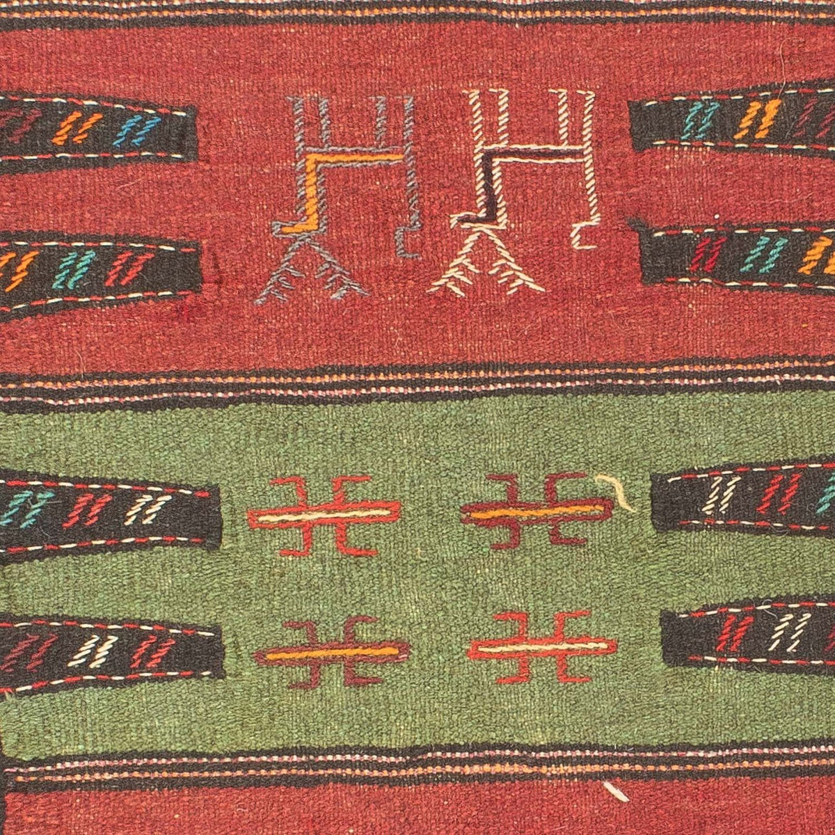 Kelim Carpet - orientalisk matta - 170 x 100 cm - flerfärgad