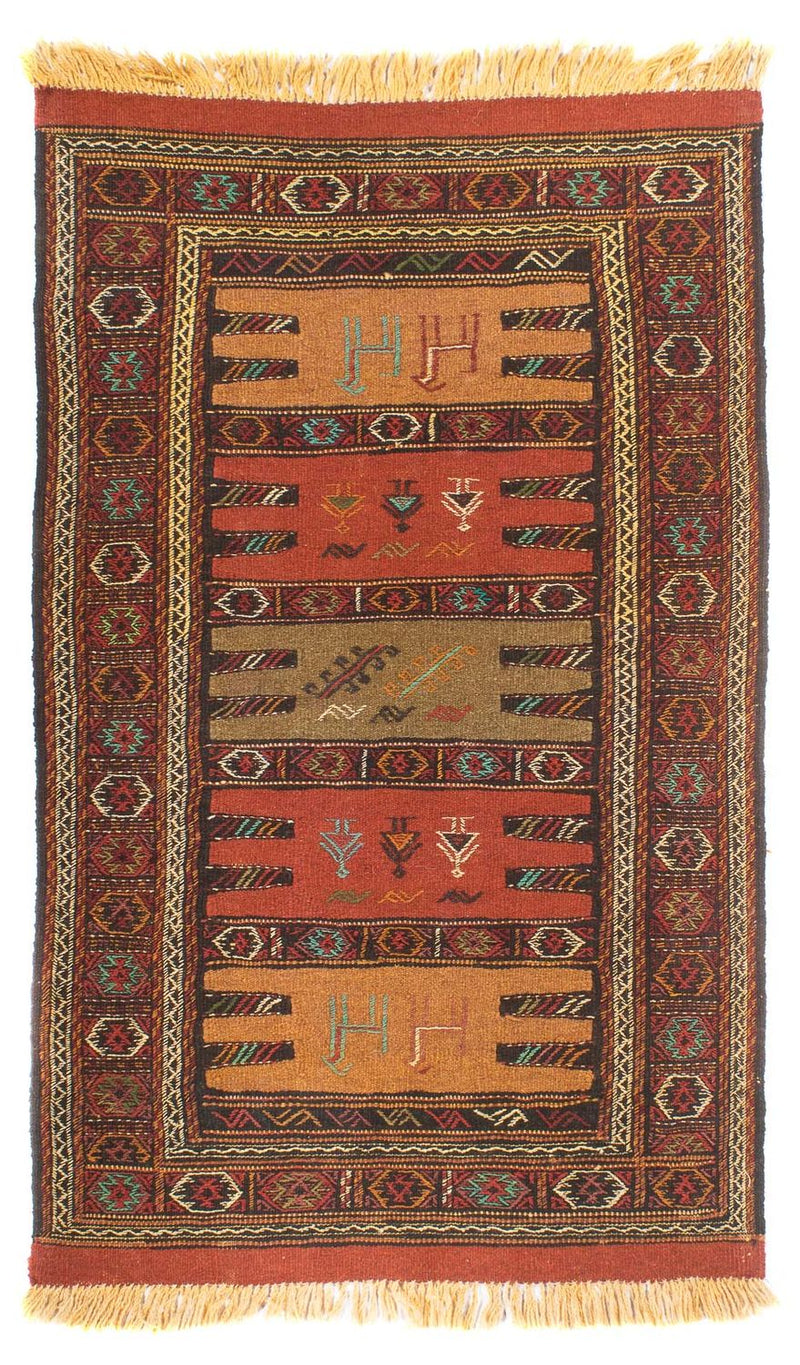 Kelim Carpet - orientalisk matta - 173 x 100 cm - flerfärgad