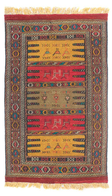Kelim Carpet - orientalisk matta - 170 x 100 cm - flerfärgad