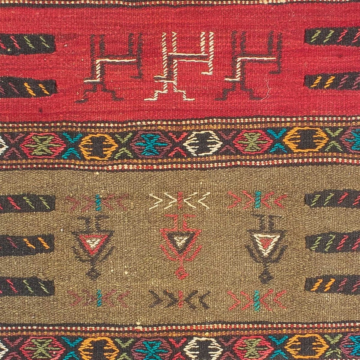 Kelim Carpet - orientalisk matta - 170 x 100 cm - flerfärgad