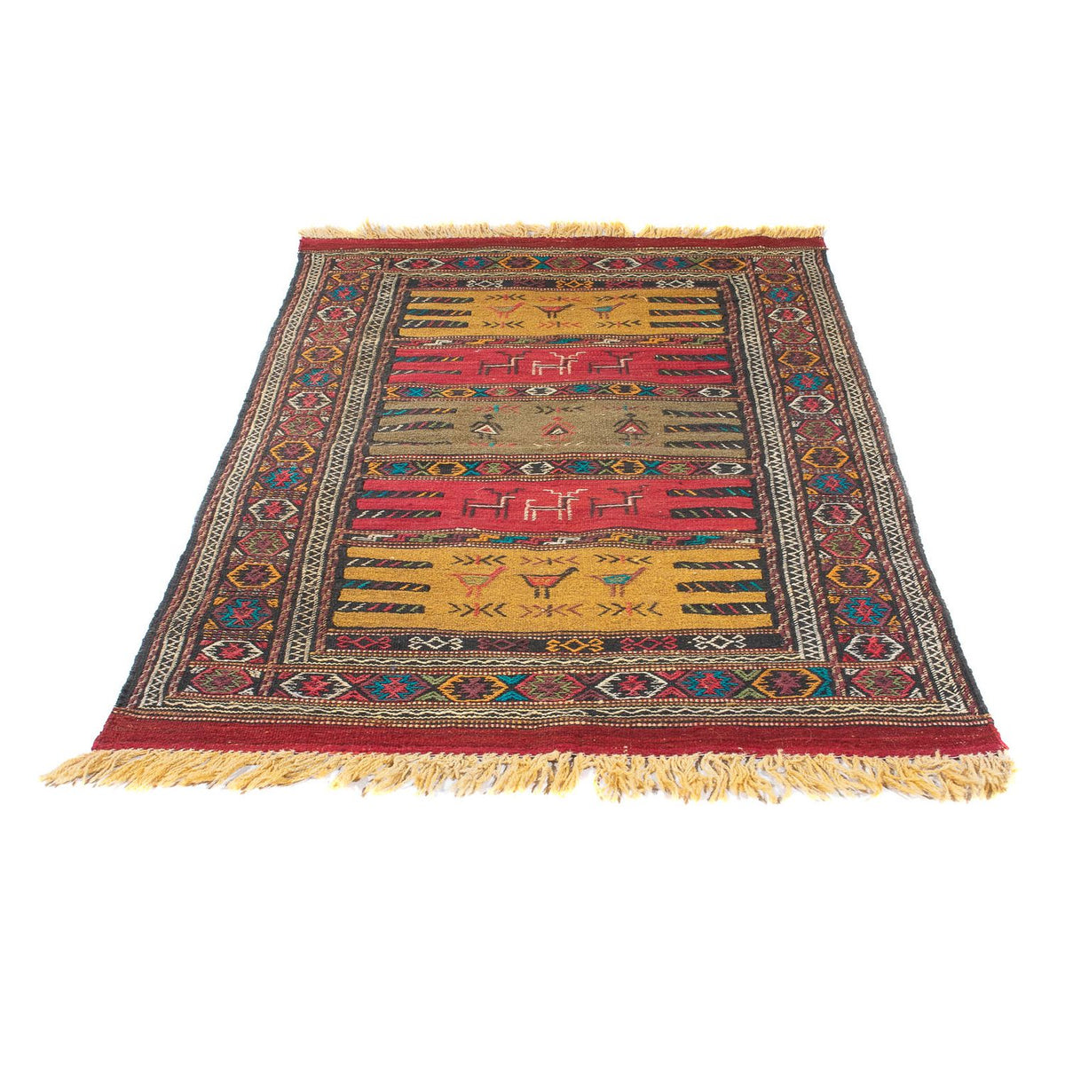 Kelim Carpet - orientalisk matta - 170 x 100 cm - flerfärgad