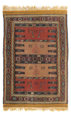 Kelim Carpet - orientalisk matta - 169 x 100 cm - flerfärgad
