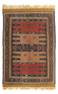 Kelim Carpet - orientalisk matta - 169 x 100 cm - flerfärgad