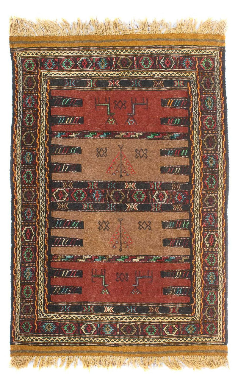 Kelim Carpet - orientalisk matta - 169 x 100 cm - flerfärgad
