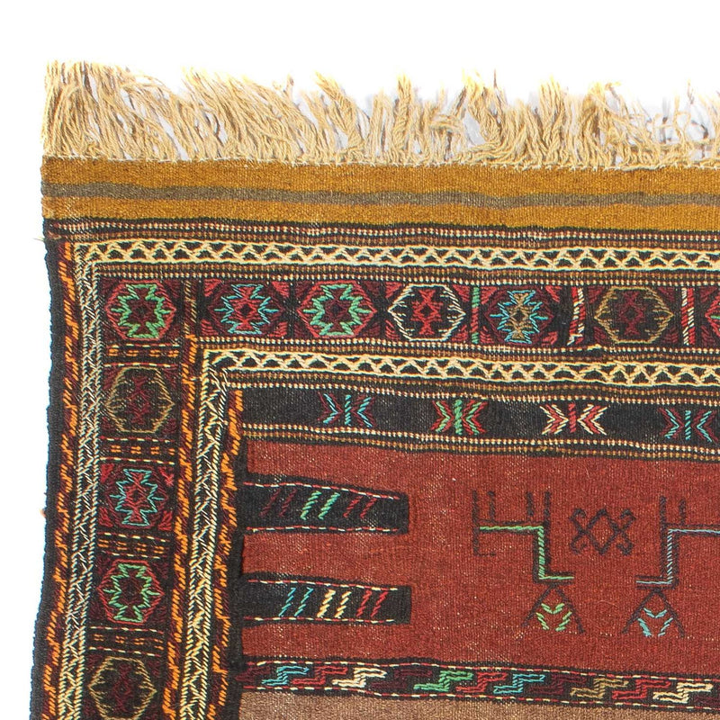 Kelim Carpet - orientalisk matta - 169 x 100 cm - flerfärgad