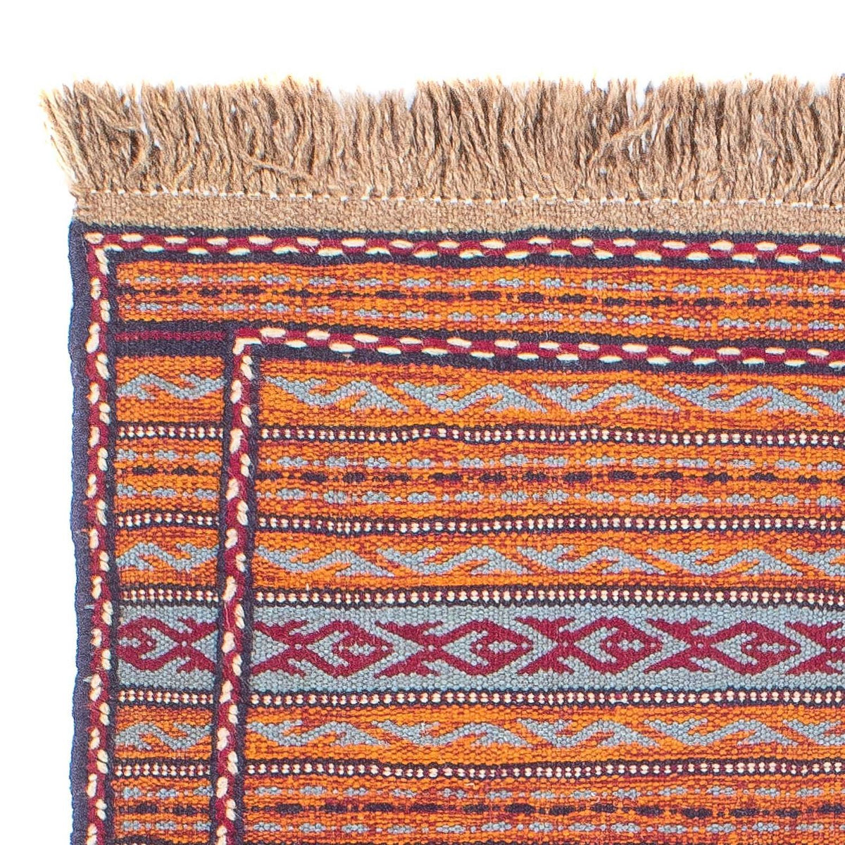 Kelim Carpet - orientalisk matta - 123 x 80 cm - flerfärgad