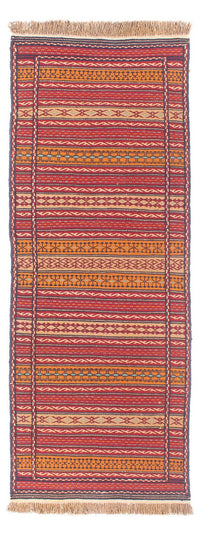 Runner Kelim Carpet - orientalisk matta - 200 x 70 cm - flerfärgad